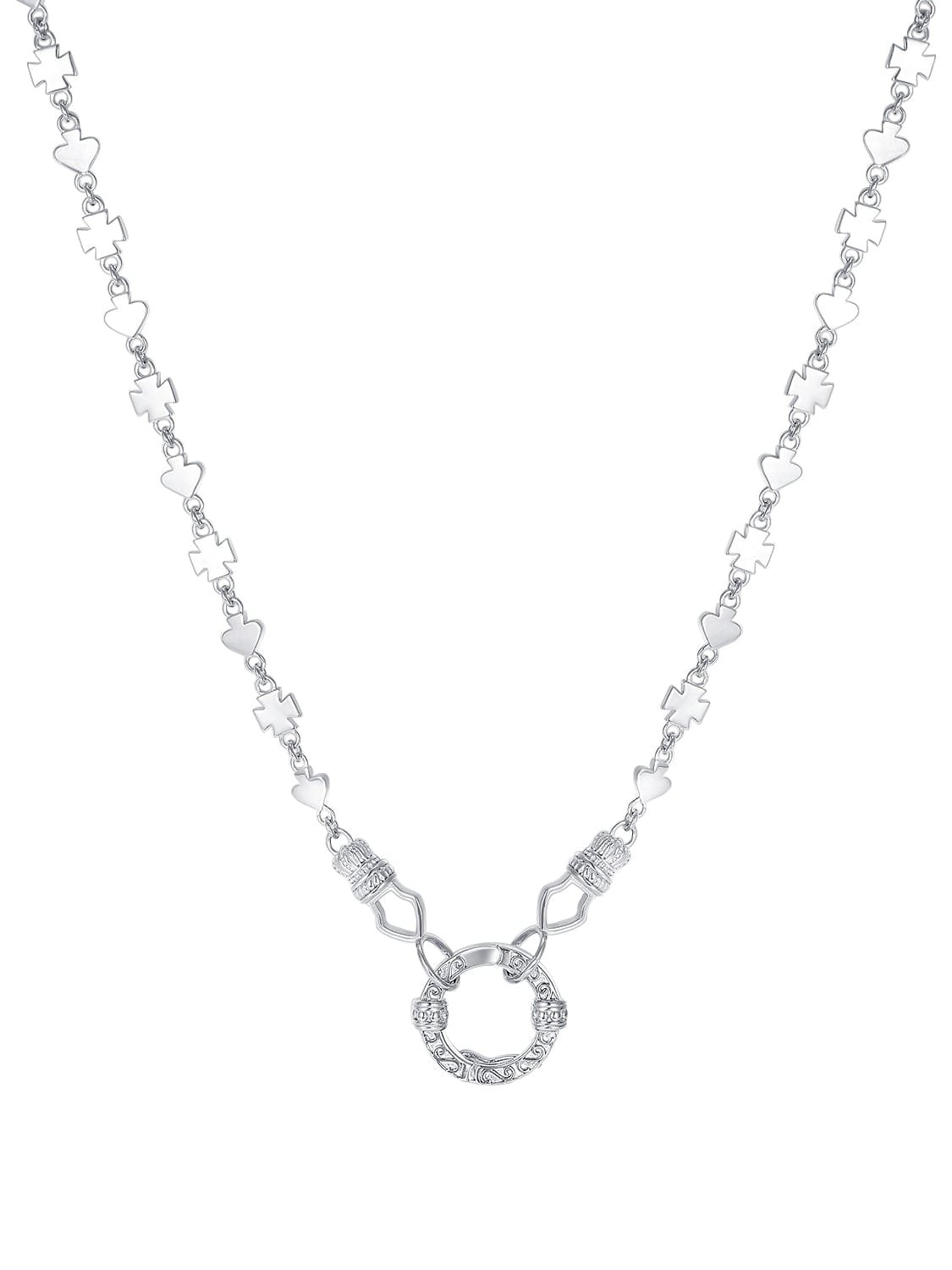 925 Sterling Silver Sleek Bar Chain Necklace