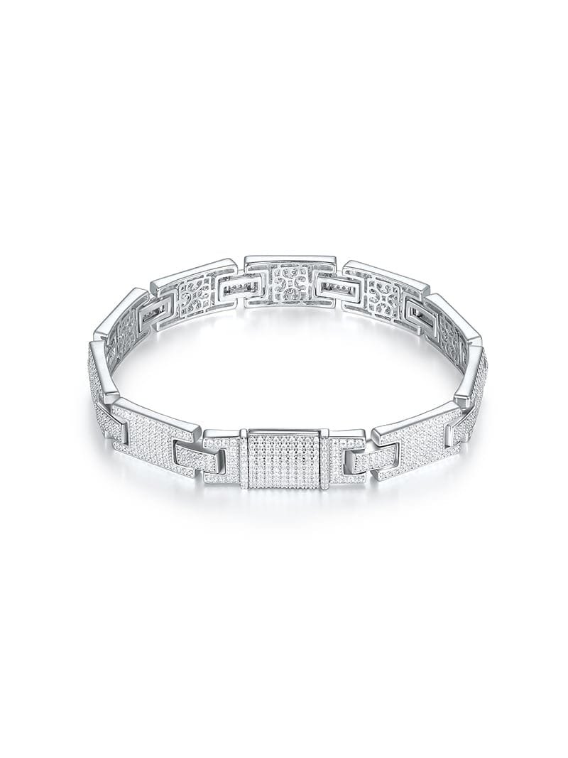 925 sterling silver cubic zirconia white dainty bracelet