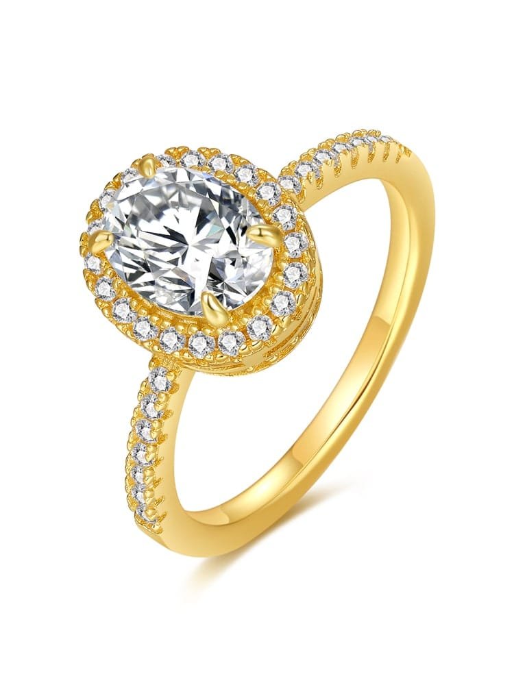 925 Sterling Silver White CZ Dainty Sparkle Ring