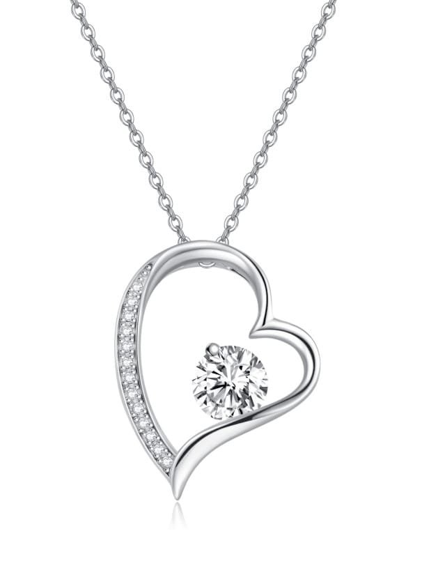 925 sterling silver cubic zirconia white minimalist bag pendant