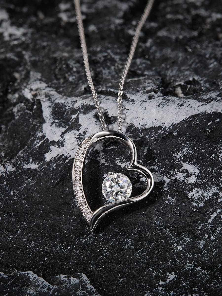 925 sterling silver cubic zirconia white minimalist bag pendant
