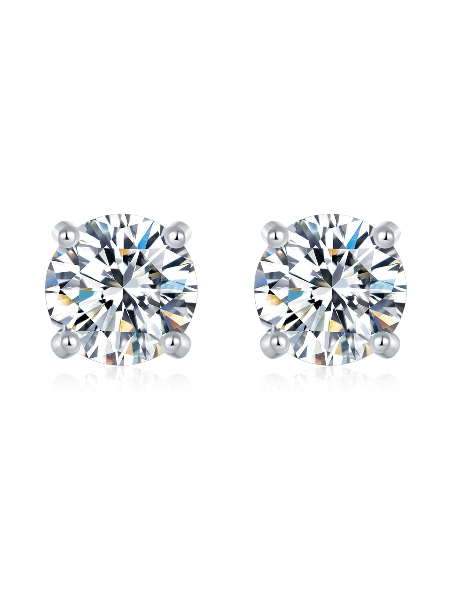 925 Sterling Silver Yellow Minimalist Stud Earrings