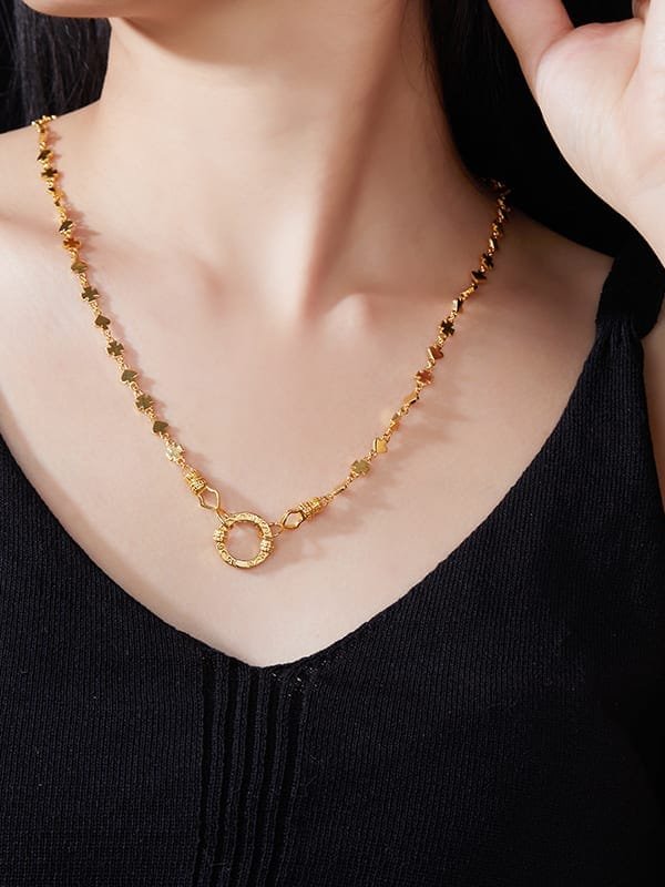 925 Sterling Silver Sleek Bar Chain Necklace