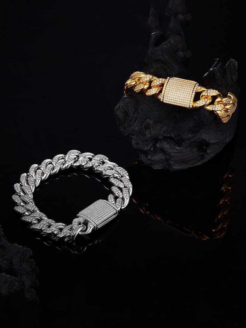 925 sterling silver cubic zirconia white dainty bracelet