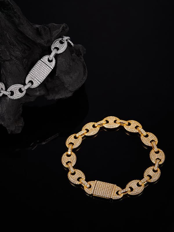 925 Sterling Silver Delicate Bracelet with White CZ Sparkle