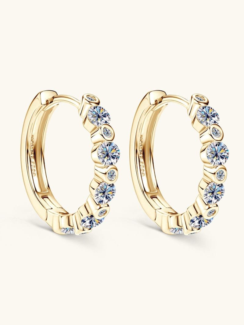 925 Sterling Silver White CZ Dainty Earrings