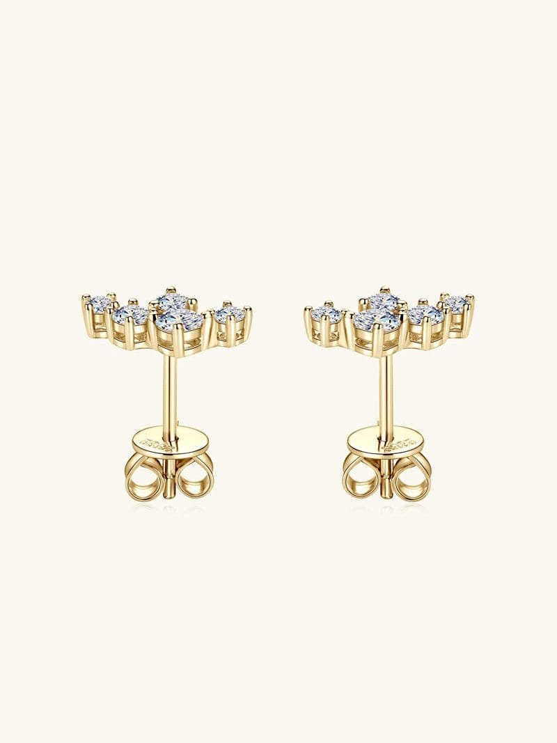 White CZ Petite Studs in 925 Sterling Silver