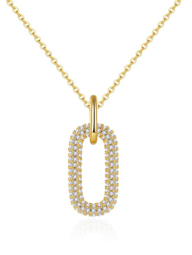 Dainty Handbag Pendant with White CZ in 925 Sterling Silver