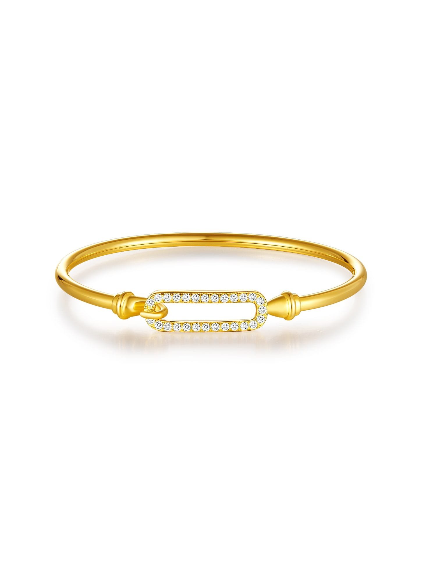 925 sterling silver cubic zirconia white minimalist band bangle
