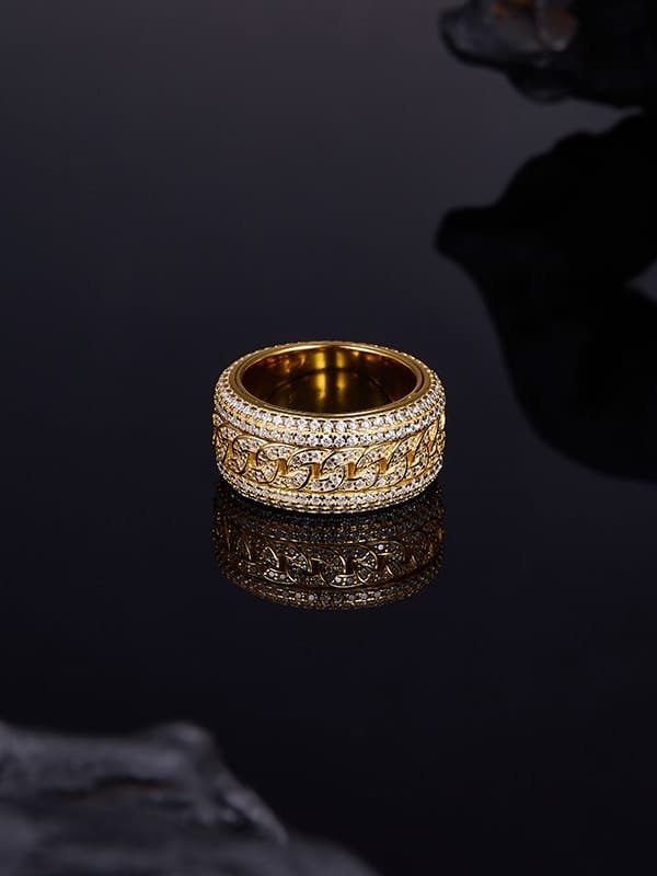 925 sterling silver cubic zirconia white minimalist band ring