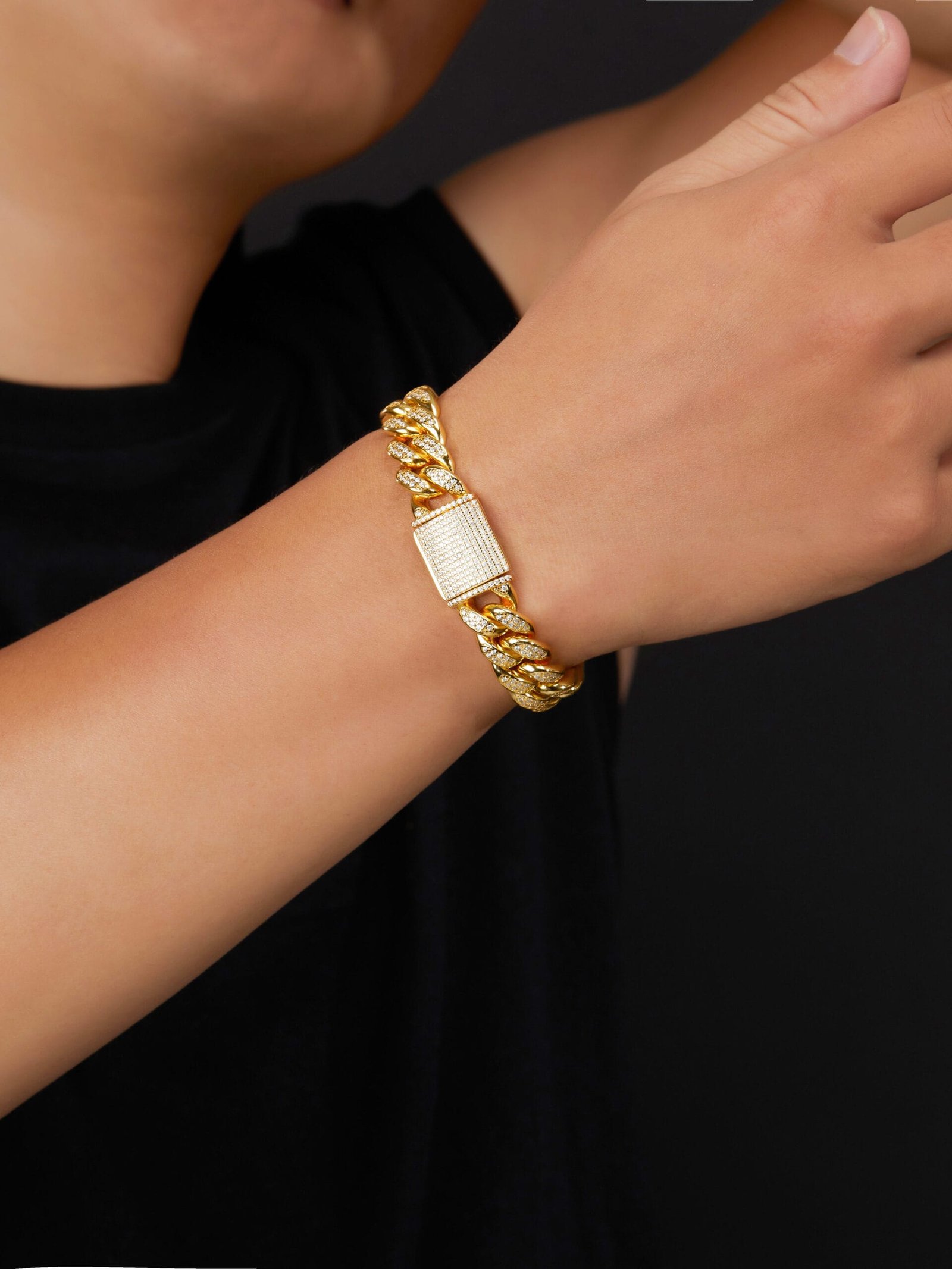 925 sterling silver cubic zirconia white dainty bracelet