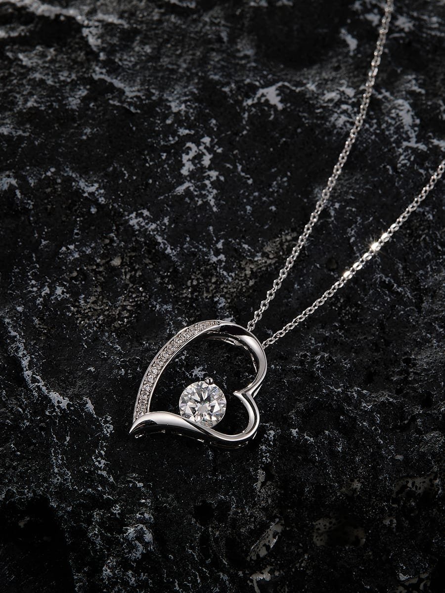 925 sterling silver cubic zirconia white minimalist bag pendant