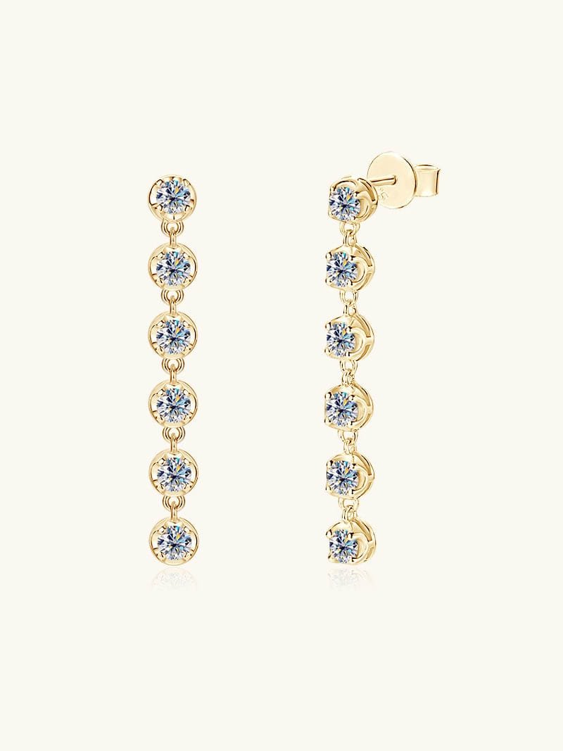 925 Sterling Silver Dainty Earrings with White CZ Sparkle