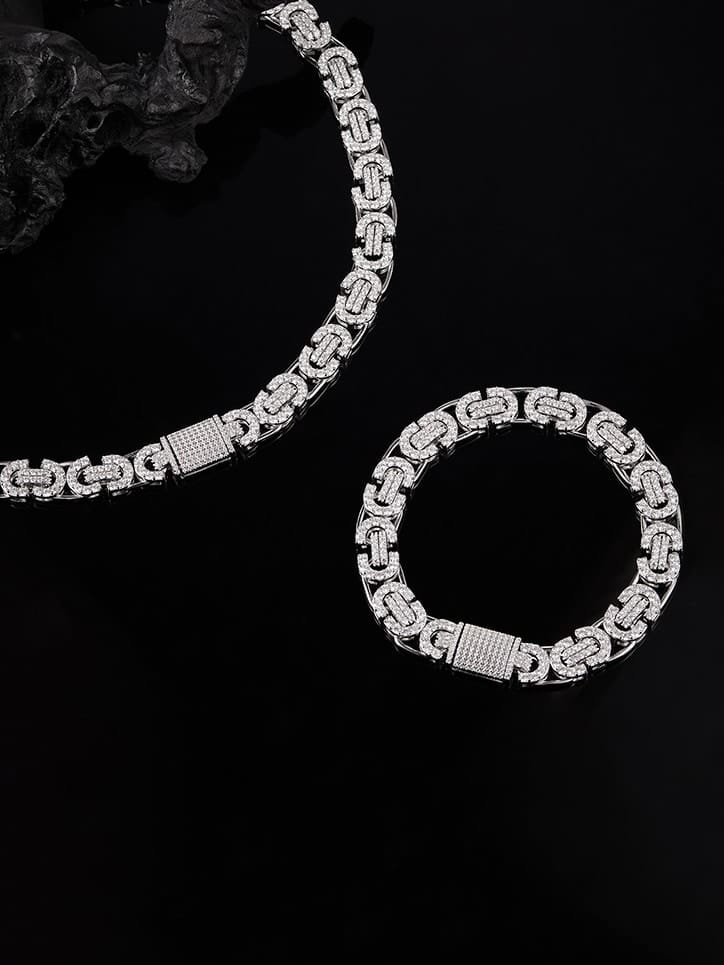 925 sterling silver cubic zirconia white dainty bracelet