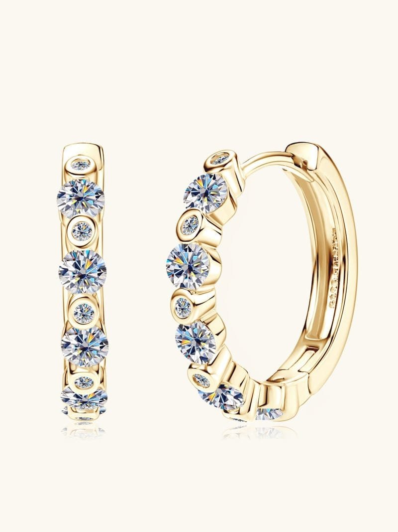 925 Sterling Silver White CZ Dainty Earrings