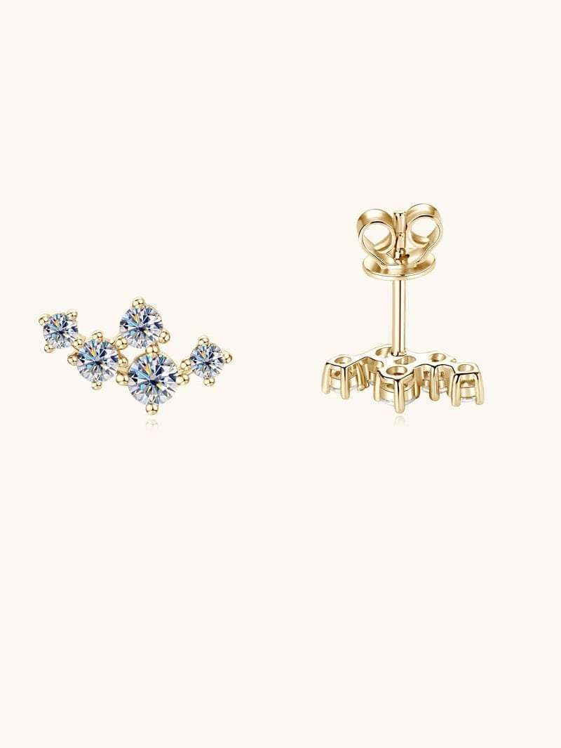 White CZ Petite Studs in 925 Sterling Silver