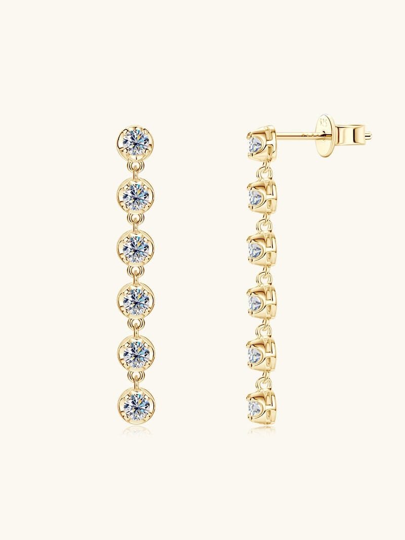 925 Sterling Silver Dainty Earrings with White CZ Sparkle
