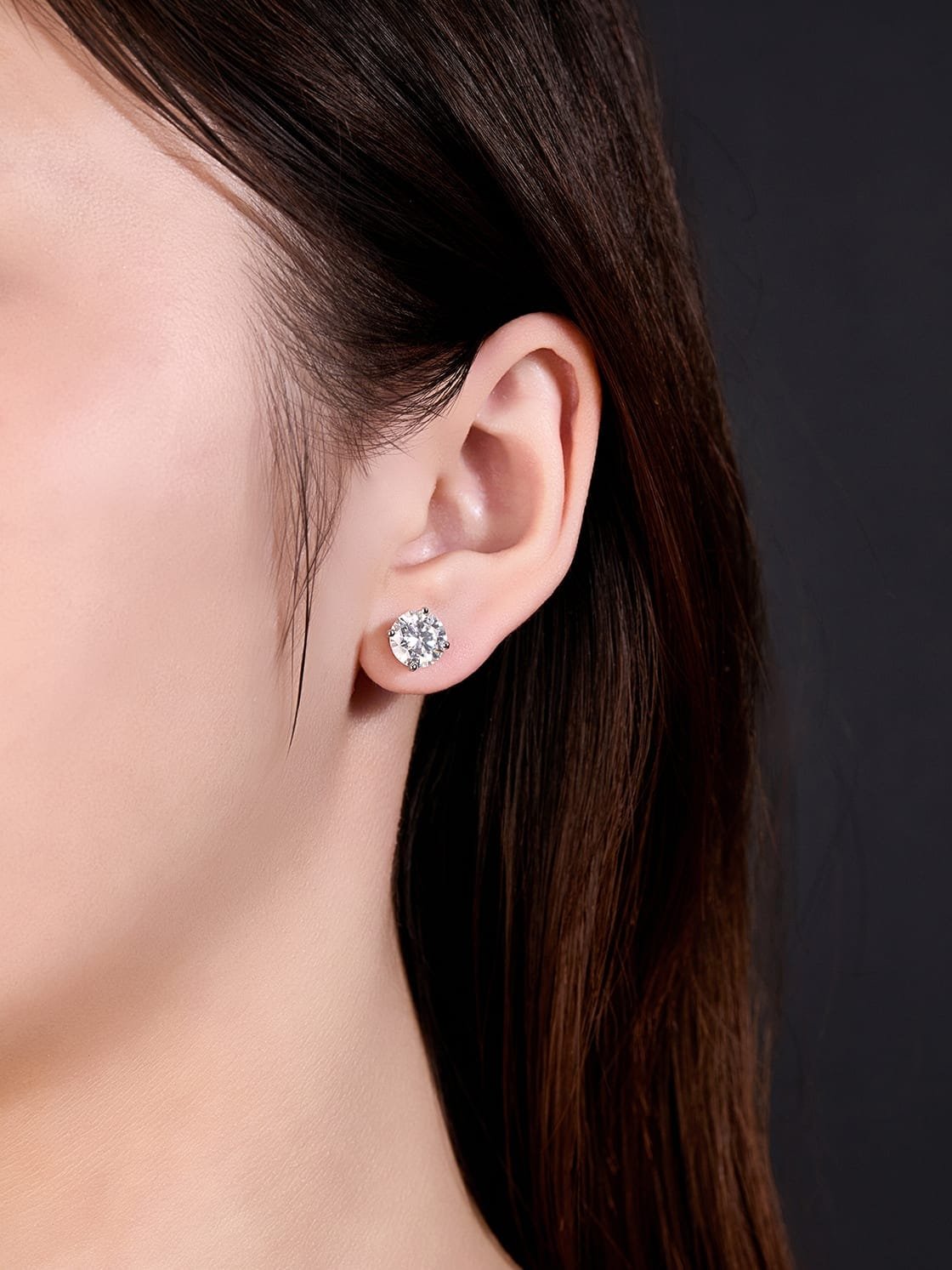 925 Sterling Silver Yellow Minimalist Stud Earrings