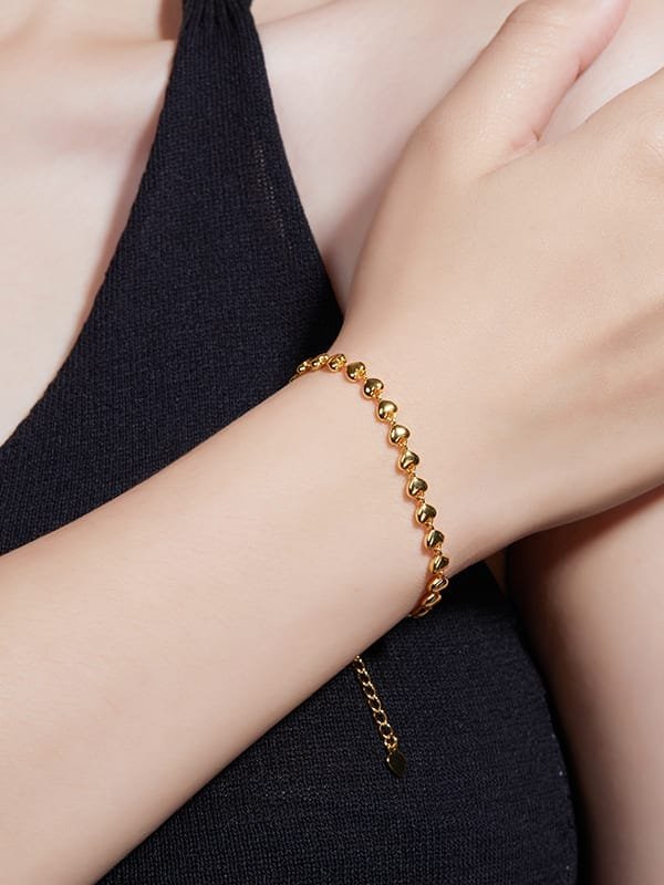 925 sterling silver dainty link bracelet